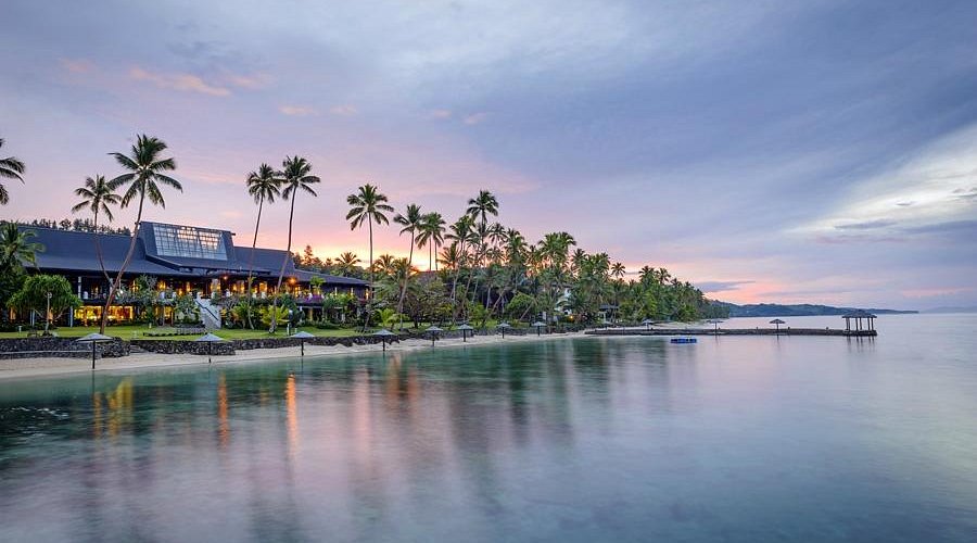 Warwick Fiji Beach Resort & Spa at sunset